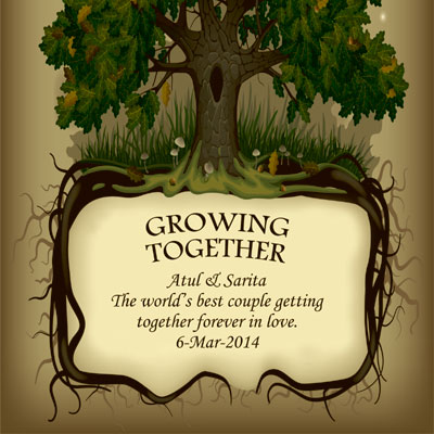 Growing Together Personalised Poster