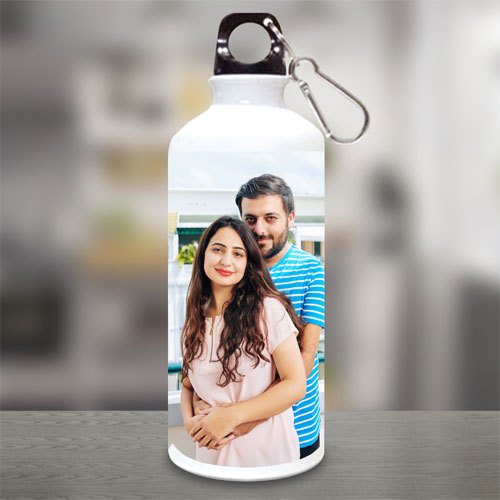 White Personalised Sipper Bottle