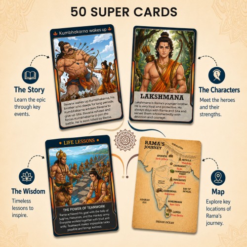 Ramayana Educational & Game Cards Set Ramayana Educational & Game Cards Set