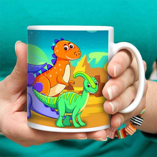 Dinosaur World Kids Milk Mug