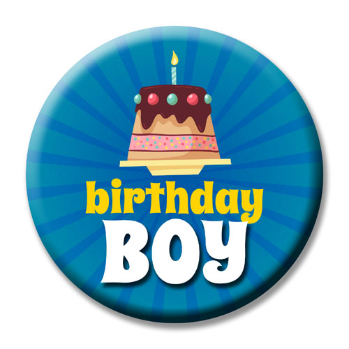 Birthday Boy Party Badges Set Of 15