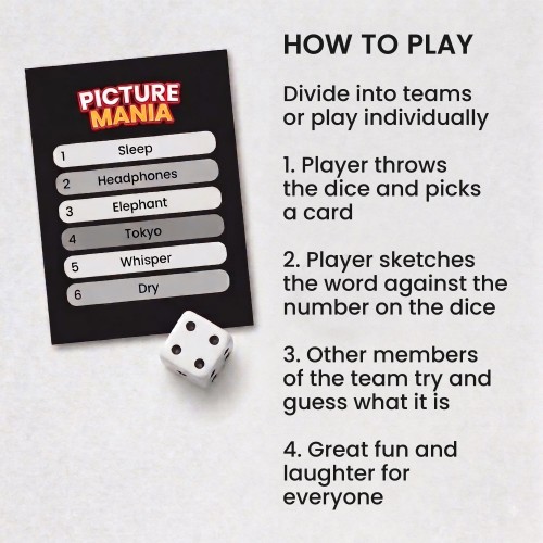 Picture Mania Pictionary Game Picture Mania Pictionary Game