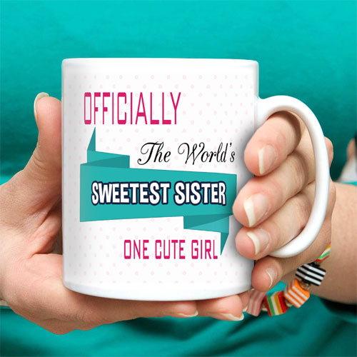 Officially Sweetest Sister Mug