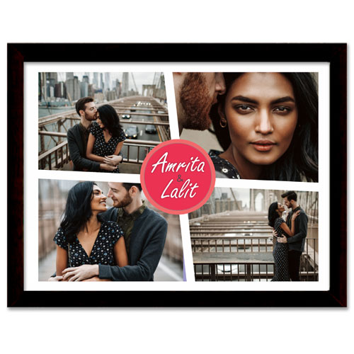 Couples Personalised Glass Frame