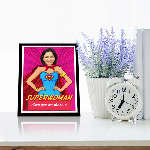 Super Woman Personalised Framed Print
