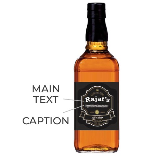 Personalised Whiskey Bottle Labels Set Personalised Whiskey Bottle Labels Set