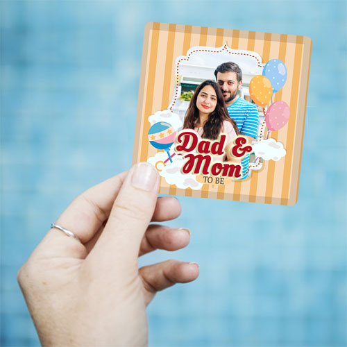 Dad And Mom To Be Personalised Magnet