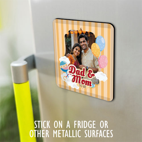 Dad And Mom To Be Personalised Magnet