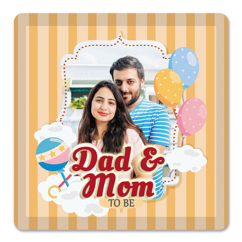 Dad And Mom To Be Personalised Magnet