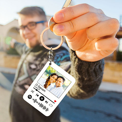 Personalised Spotify Song Code Keychain