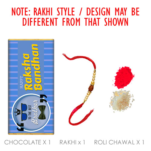 Chocolate And Rakhi Gift For Brothers