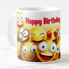 Happy Birthday Smiley Mug