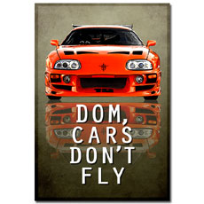 Cars Dont Fly Fast And Furious Art Poster