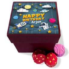 Space Birthday Personalised Chocolate Box