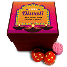 Diwali Diyas Personalised Chocolates Box
