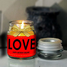Love Personalised Candle