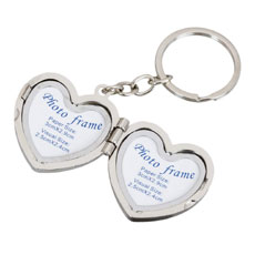 Two Frames Heart Keychain