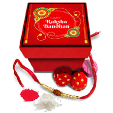 Chocolates Box With Rakhi Roli Chawal