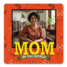 Best Mom Personalised Photo Magnet