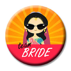 Team Bride Badges Set Of Fifteen